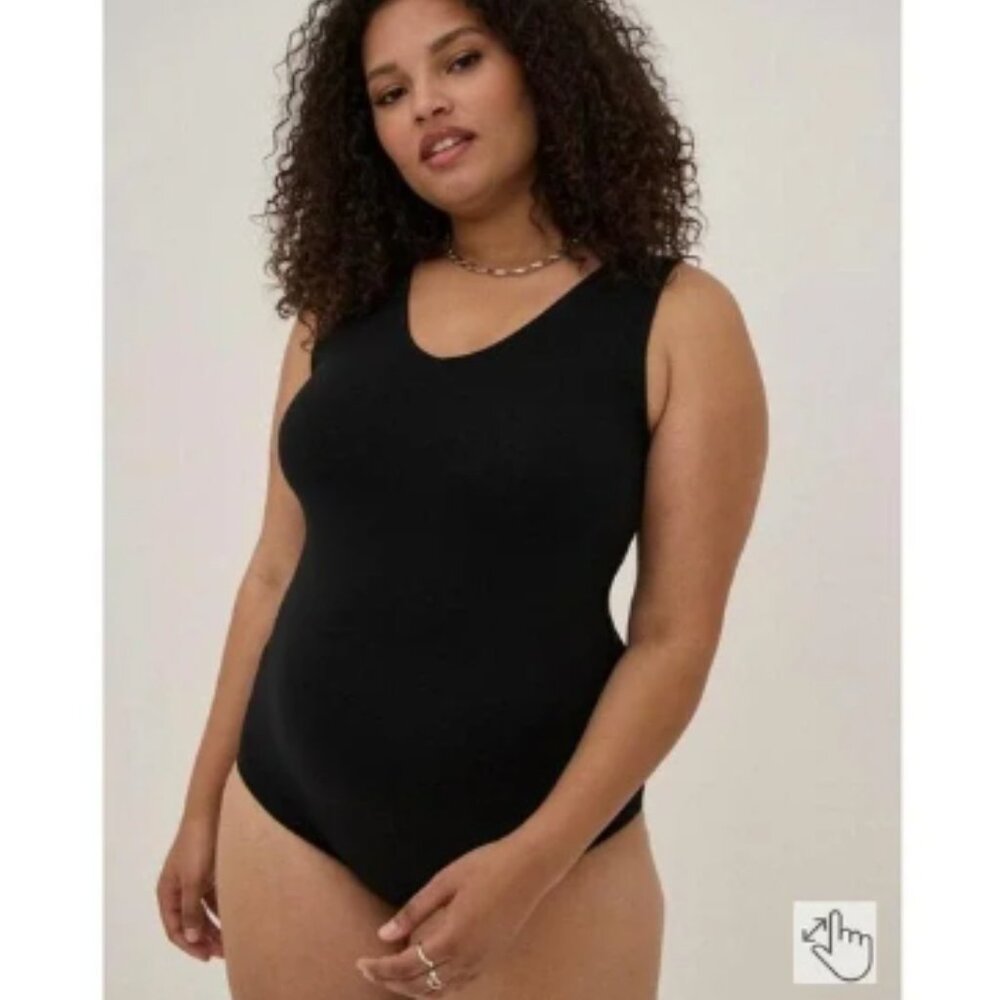 Bundle of 3 - Torrid Black V-Neck Bodysuit